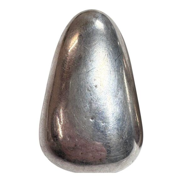 Frederic Jean Duclos Electroform Clip-On Earrings Sterling Silver On Wax MCM - Picture 4 of 9